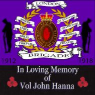 London Brigade - In Loving Memory of Vol Jon Hanna